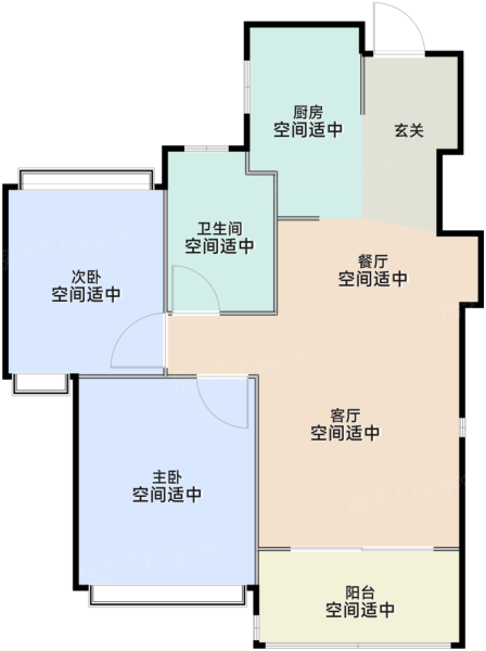 A户型85平